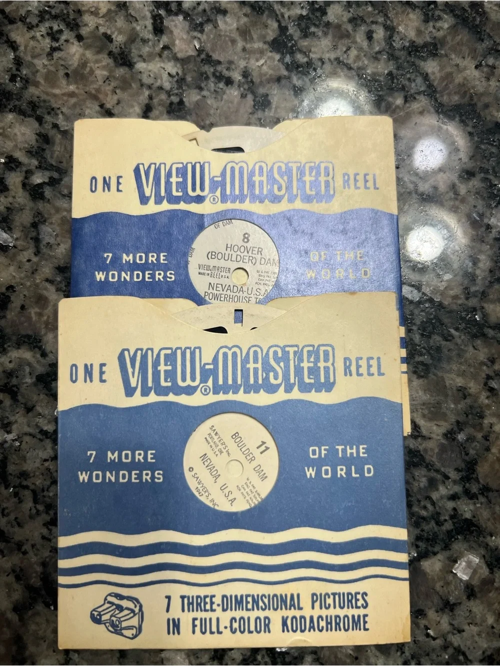 Vintage 1947 Sawyer’s View-Master Reels #8 & #11 – Hoover/Boulder Dam